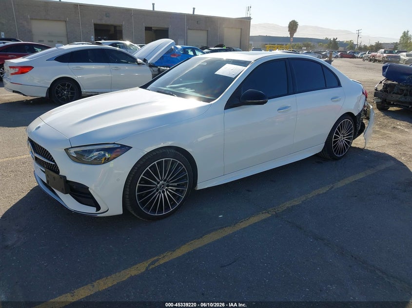 2023 Mercedes-benz C-klasse VIN W1KAF4GB7PR130838 IAAI salvage auction — REAR END, Salvage Title, sold $21,100 on 2026-07-17 (photo 2)