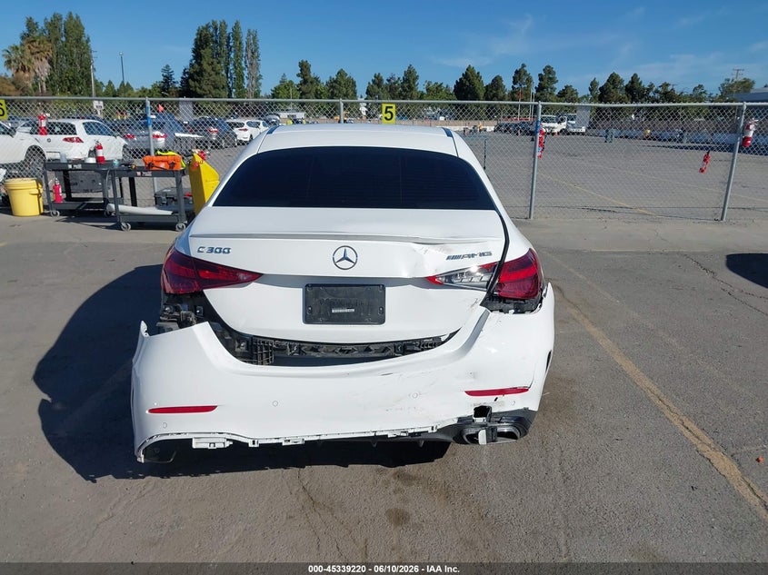 2023 Mercedes-benz C-klasse VIN W1KAF4GB7PR130838 IAAI salvage auction — REAR END, Salvage Title, sold $21,100 on 2026-07-17 (photo 6)