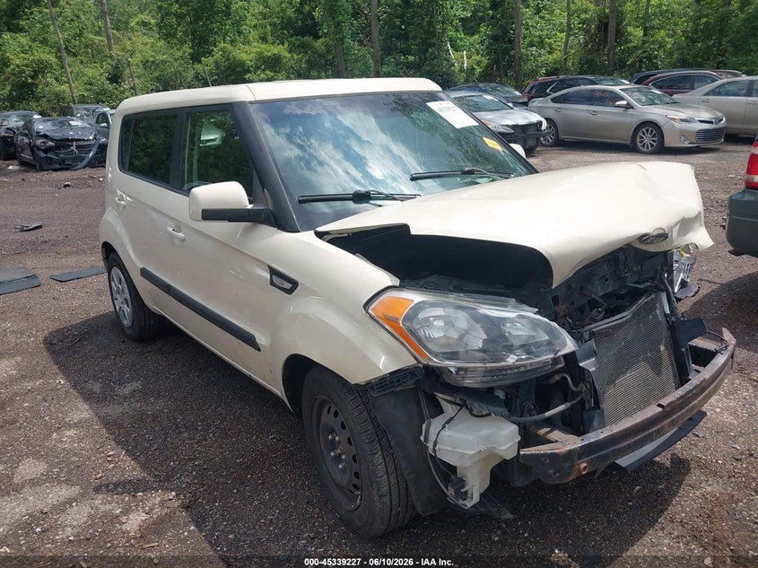 2012 Kia Soul VIN KNDJT2A52C7390550 IAAI salvage auction — FRONT END, Salvage (Ohio), sold $425 on 2026-07-07 (photo 1)