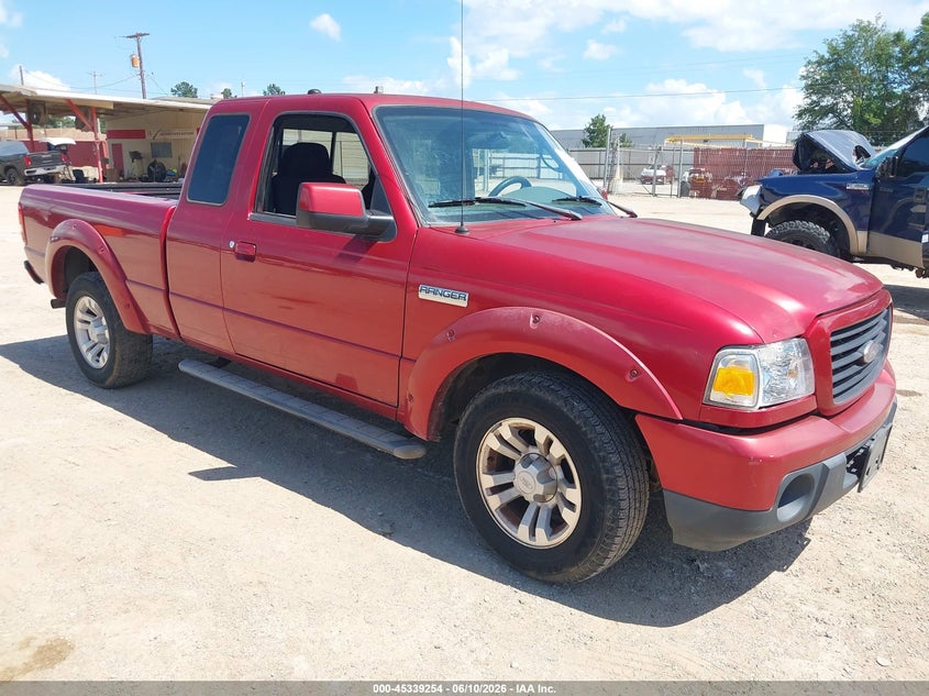 2008 Ford Ranger VIN 1FTYR14U18PA09434 IAAI salvage auction — LEFT SIDE, Salvage (Texas), sold $2,850 on 2026-07-09 (photo 1)