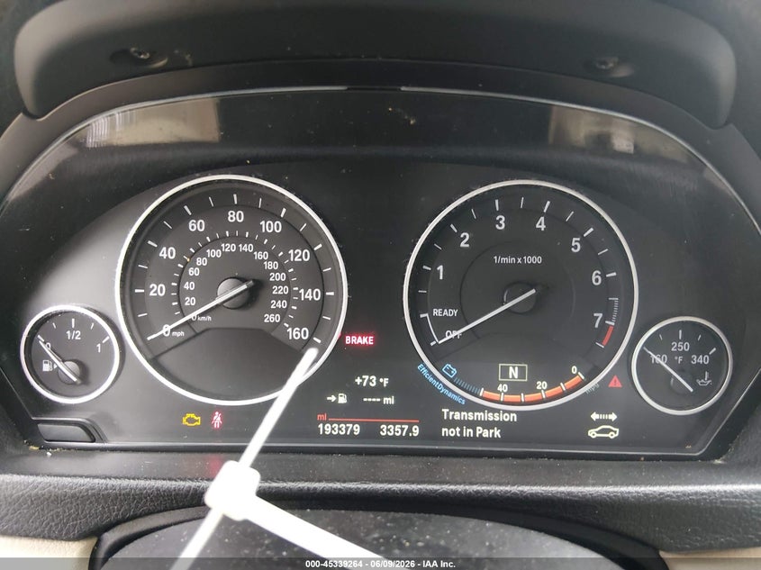 2015 BMW 3er VIN WBA3B1G58FNT05835 IAAI salvage auction — NORMAL WEAR, Salvage Title, sold $600 on 2026-07-09 (photo 7)