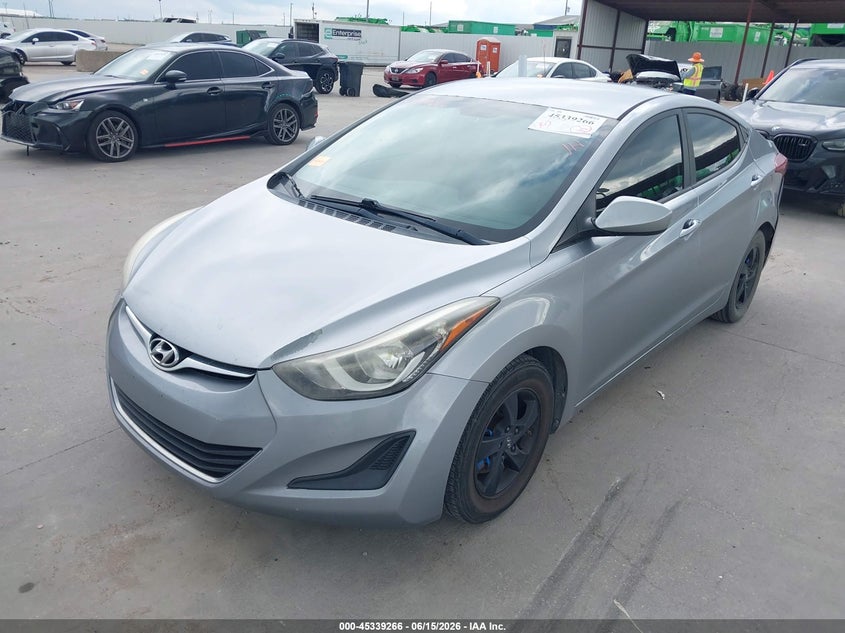 2015 Hyundai Elantra VIN 5NPDH4AE0FH577103 IAAI salvage auction — HAIL, Original (Texas), sold $775 on 2026-07-18 (photo 2)