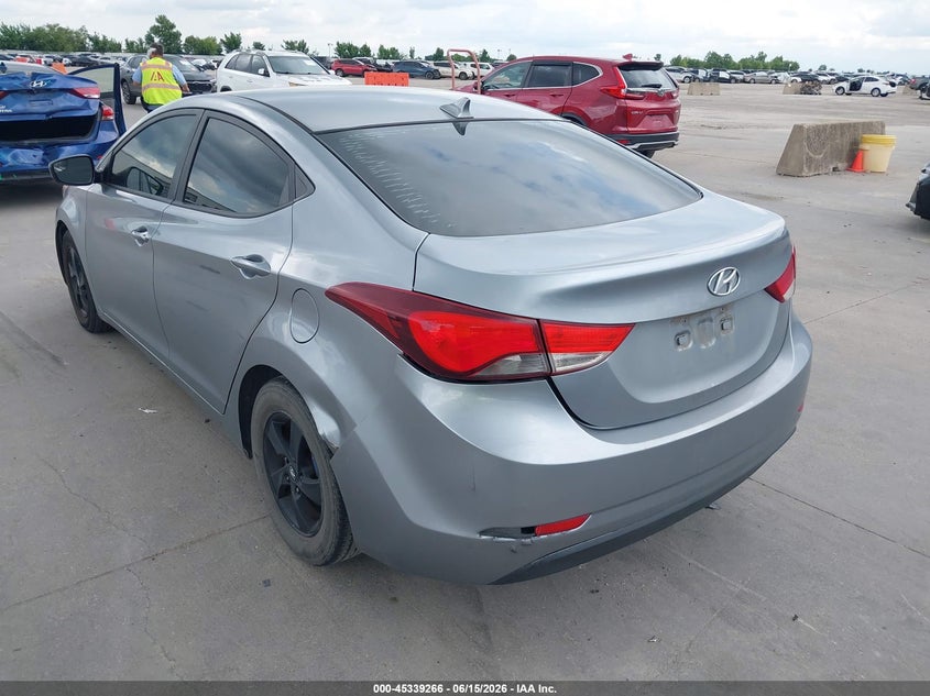 2015 Hyundai Elantra VIN 5NPDH4AE0FH577103 IAAI salvage auction — HAIL, Original (Texas), sold $775 on 2026-07-18 (photo 3)
