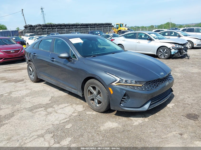 2021 Kia K5 VIN 5XXG14J25MG032689 IAAI salvage auction — REAR END, Salvage (Pennsylvania), sold $3,750 on 2026-07-31 (photo 1)