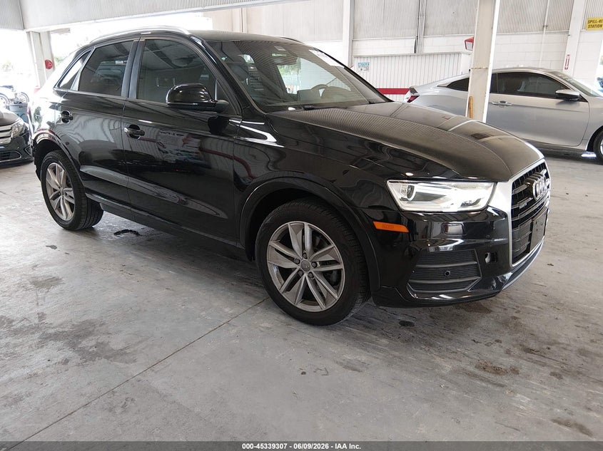 2017 Audi Q3 VIN WA1ECCFS2HR017634 IAAI salvage auction — REAR END, Salvage (Texas), sold $2,200 on 2026-07-23 (photo 1)
