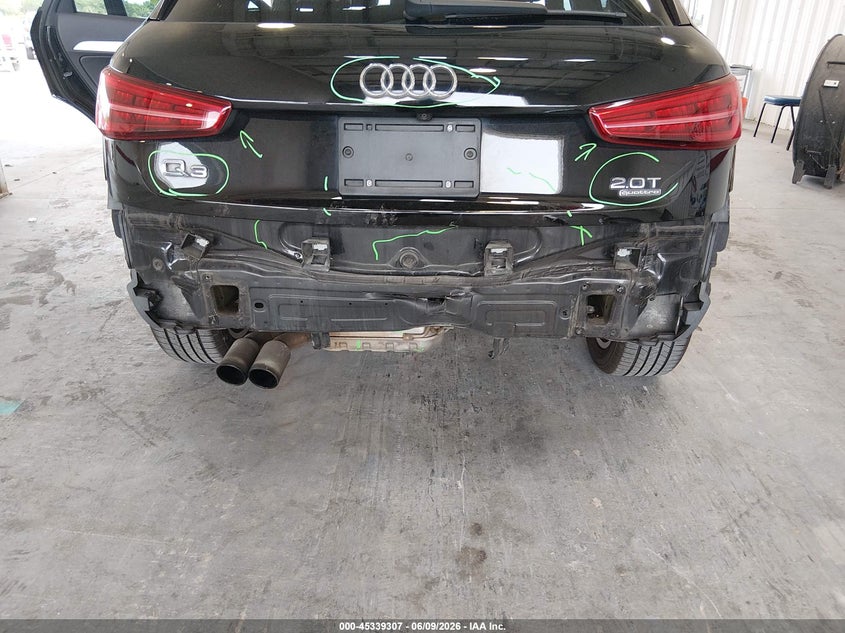2017 Audi Q3 VIN WA1ECCFS2HR017634 IAAI salvage auction — REAR END, Salvage (Texas), sold $2,200 on 2026-07-23 (photo 6)