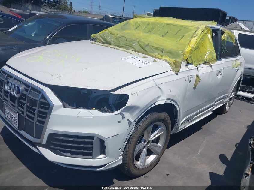 2023 Audi Q7 VIN WA1LCBF76PD006421 IAAI salvage auction — FRONT END, Salvage Title, sold $7,000 on 2026-08-12 (photo 2)