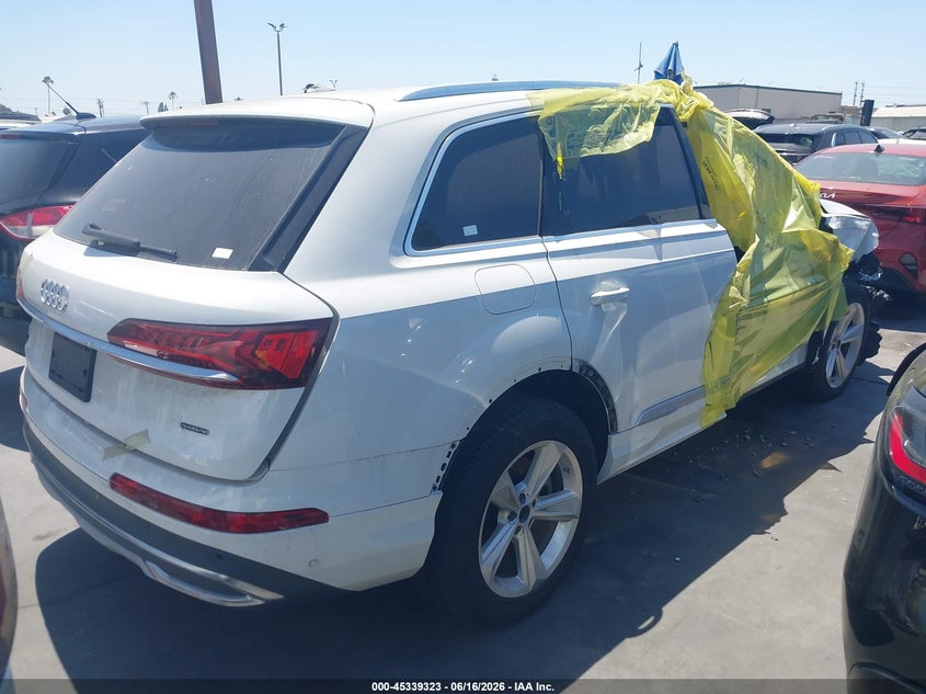 2023 Audi Q7 VIN WA1LCBF76PD006421 IAAI salvage auction — FRONT END, Salvage Title, sold $7,000 on 2026-08-12 (photo 4)