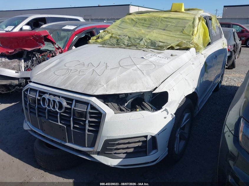 2023 Audi Q7 VIN WA1LCBF76PD006421 IAAI salvage auction — FRONT END, Salvage Certificate (California), sold $7,425 on 2026-08-26 (photo 2)