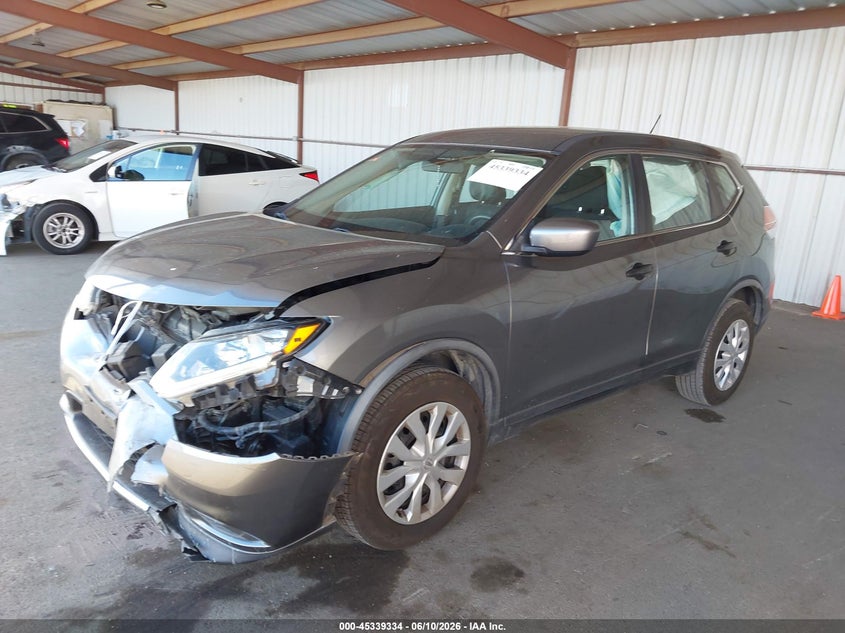 2016 Nissan Rogue VIN JN8AT2MT9GW009237 IAAI salvage auction — FRONT END, Salvage (California), sold $1,400 on 2026-07-30 (photo 2)