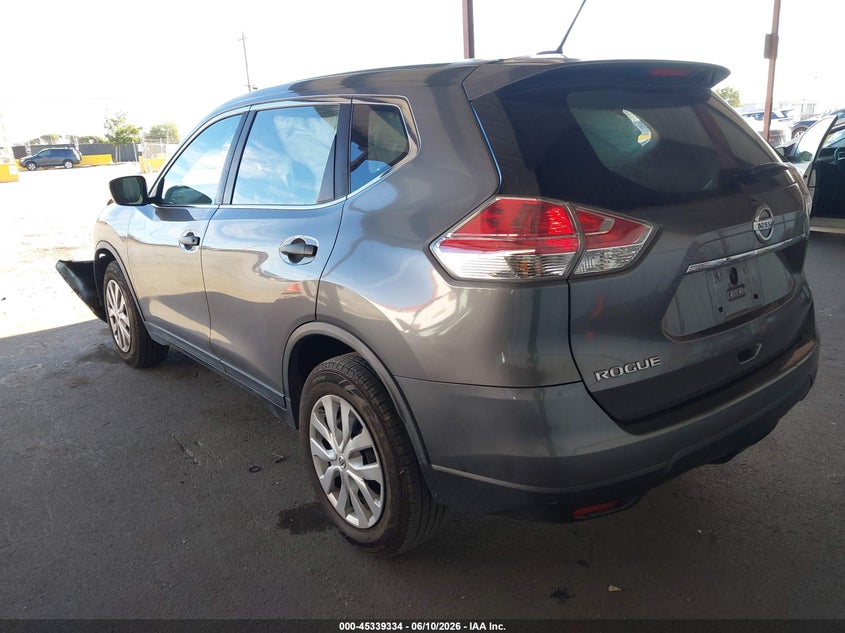 2016 Nissan Rogue VIN JN8AT2MT9GW009237 IAAI salvage auction — FRONT END, Salvage (California), sold $1,400 on 2026-07-30 (photo 3)