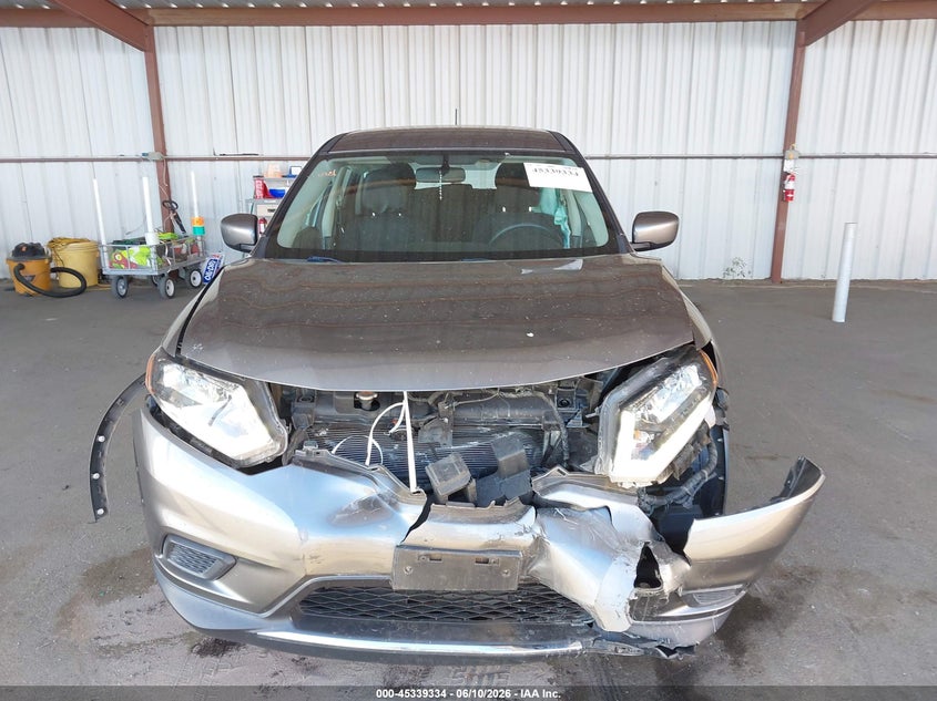 2016 Nissan Rogue VIN JN8AT2MT9GW009237 IAAI salvage auction — FRONT END, Salvage (California), sold $1,400 on 2026-07-30 (photo 6)