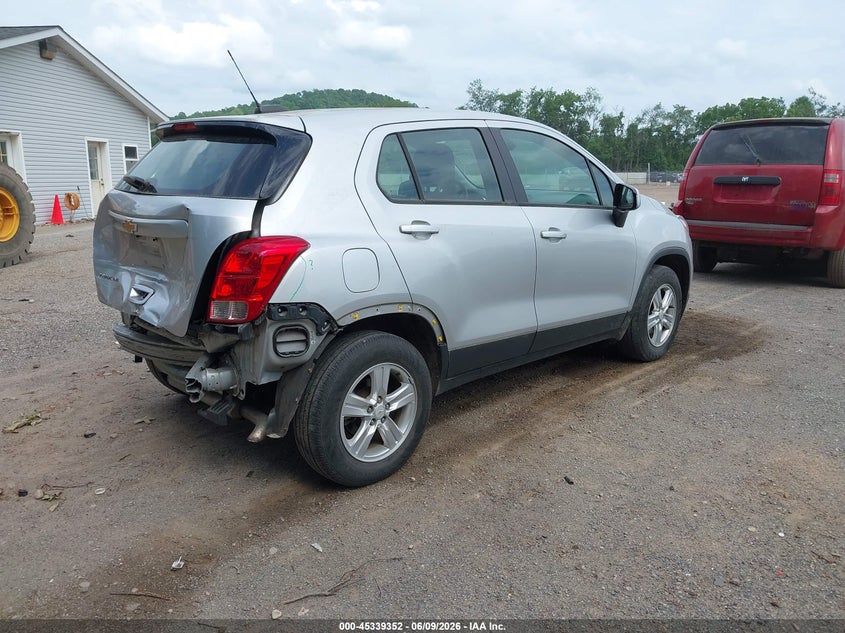 2018 Chevrolet Trax VIN KL7CJNSB0JB610067 IAAI salvage auction — REAR END, Salvage (Ohio), sold $2,450 on 2026-07-09 (photo 4)