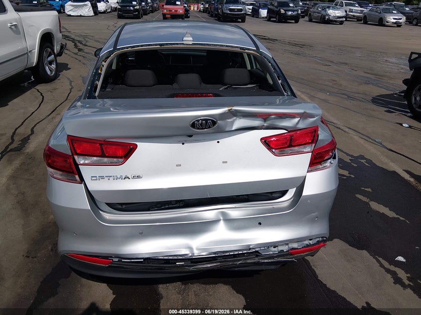 2018 Kia Optima VIN 5XXGT4L38JG186373 IAAI salvage auction — REAR END, Salvage (North Carolina), sold $2,000 on 2026-07-08 (photo 6)