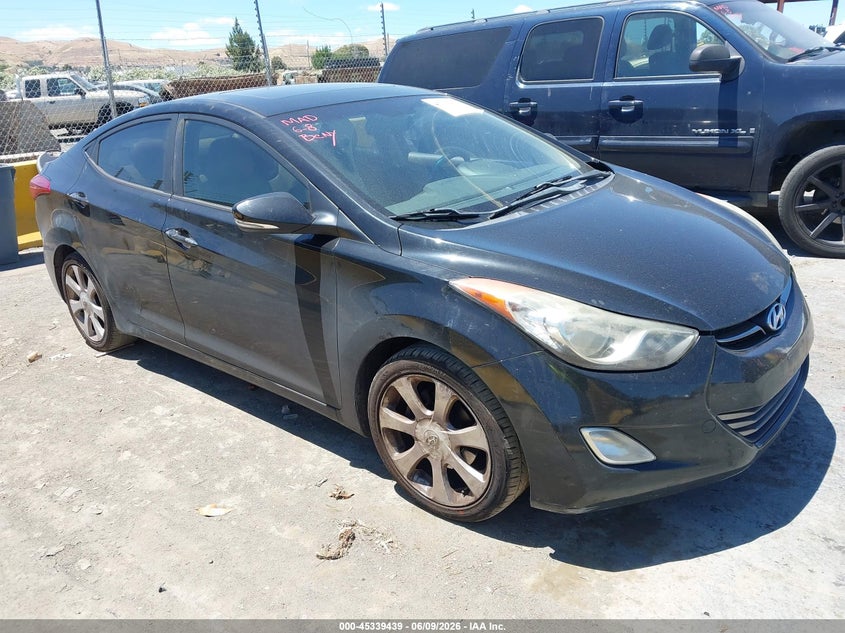 2012 Hyundai Elantra VIN KMHDH4AE8CU209586 IAAI salvage auction — NORMAL WEAR, Clear - Dealer Only (California), sold $375 on 2026-07-09 (photo 1)