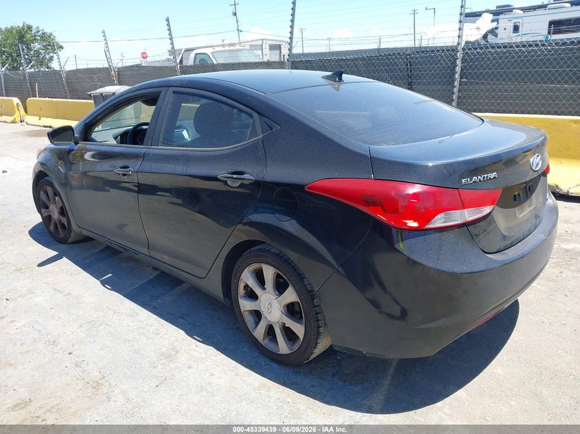 2012 Hyundai Elantra VIN KMHDH4AE8CU209586 IAAI salvage auction — NORMAL WEAR, Clear - Dealer Only (California), sold $375 on 2026-07-09 (photo 3)