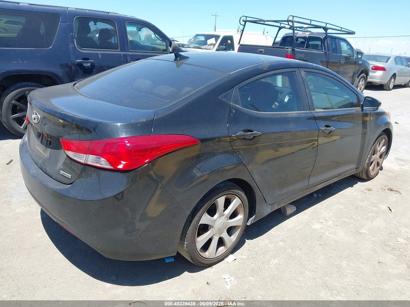 2012 Hyundai Elantra VIN KMHDH4AE8CU209586 IAAI salvage auction — NORMAL WEAR, Clear - Dealer Only (California), sold $375 on 2026-07-09 (photo 4)