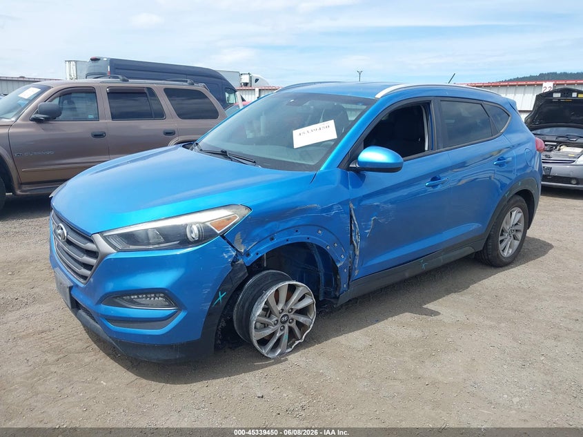 2016 Hyundai Tucson VIN KM8J3CA45GU088282 IAAI salvage auction — NORMAL WEAR, Salvage Title, sold $2,500 on 2026-07-07 (photo 2)