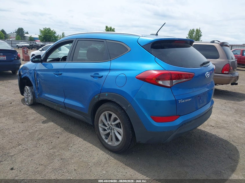 2016 Hyundai Tucson VIN KM8J3CA45GU088282 IAAI salvage auction — NORMAL WEAR, Salvage Title, sold $2,500 on 2026-07-07 (photo 3)
