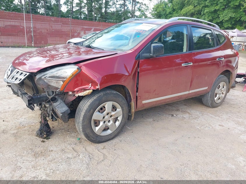 2014 Nissan Rogue VIN JN8AS5MV9EW719242 IAAI salvage auction — FRONT END, Salvage Title, sold $250 on 2026-07-09 (photo 2)