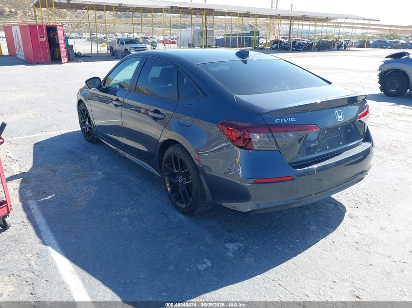 2025 Honda Civic VIN 2HGFE2F59SH530834 IAAI salvage auction — FRONT END, Salvage Title, sold $8,400 on 2026-07-23 (photo 3)
