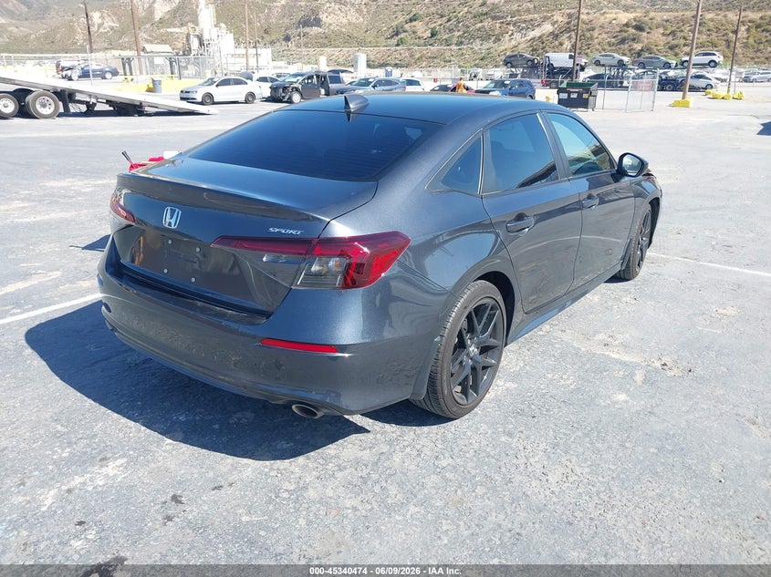 2025 Honda Civic VIN 2HGFE2F59SH530834 IAAI salvage auction — FRONT END, Salvage Title, sold $8,400 on 2026-07-23 (photo 4)