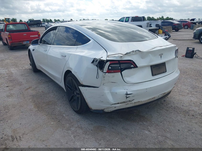 2019 Tesla Model 3 VIN 5YJ3E1EA4KF299955 IAAI salvage auction — LEFT REAR, Salvage (Texas), sold $5,025 on 2026-07-08 (photo 6)