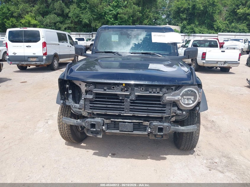 2025 Ford Bronco VIN 1FMDE7BH0SLA83084 IAAI salvage auction — FRONT END, Original (Texas), sold $9,600 on 2026-07-30 (photo 6)