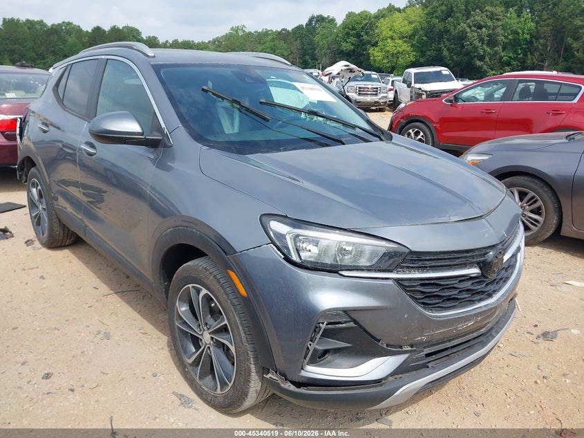 2021 Buick Encore gx VIN KL4MMESL9MB055996 IAAI salvage auction — FRONT & REAR, Salvage (North Carolina), sold $2,800 on 2026-07-20 (photo 1)
