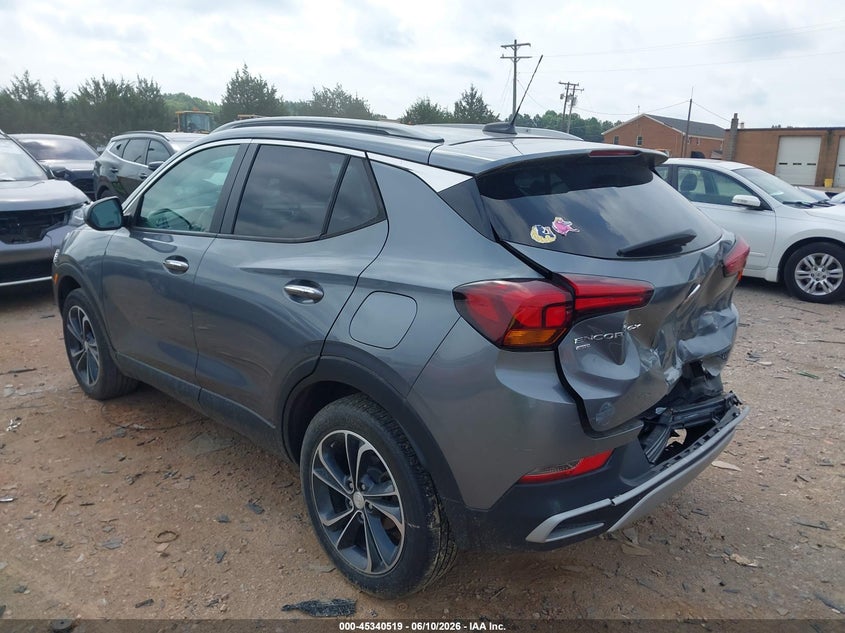 2021 Buick Encore gx VIN KL4MMESL9MB055996 IAAI salvage auction — FRONT & REAR, Salvage (North Carolina), sold $2,800 on 2026-07-20 (photo 3)