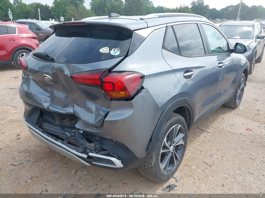 2021 Buick Encore gx VIN KL4MMESL9MB055996 IAAI salvage auction — FRONT & REAR, Salvage (North Carolina), sold $2,800 on 2026-07-20 (photo 4)