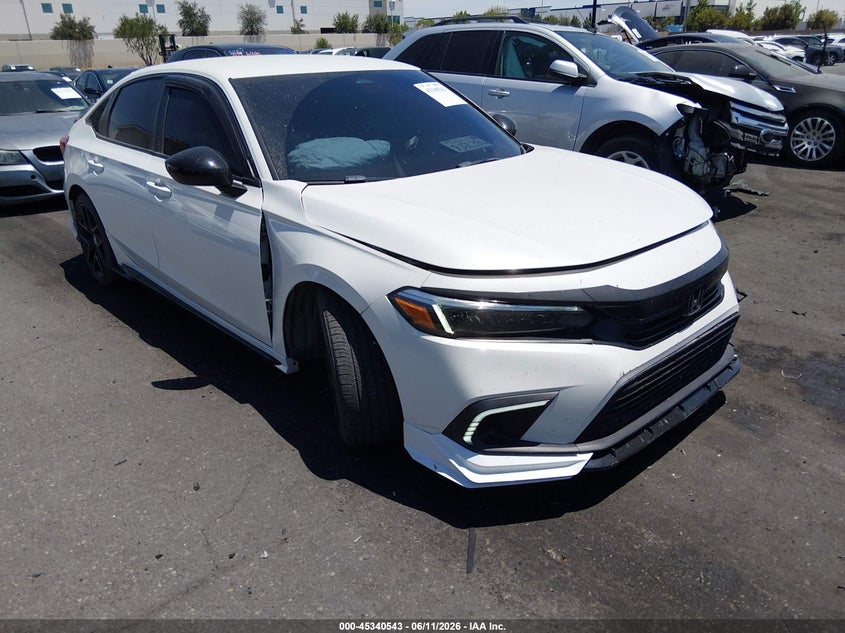 2024 Honda Civic VIN 2HGFE2F52RH505462 IAAI salvage auction — LEFT FRONT, Salvage Title, sold $7,600 on 2026-07-31 (photo 1)