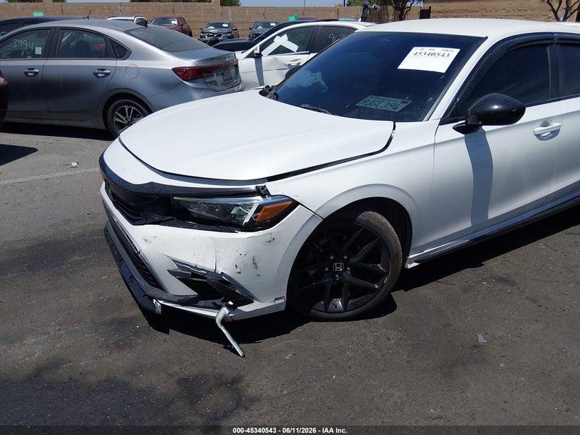 2024 Honda Civic VIN 2HGFE2F52RH505462 IAAI salvage auction — LEFT FRONT, Salvage Title, sold $5,800 on 2026-07-26 (photo 6)