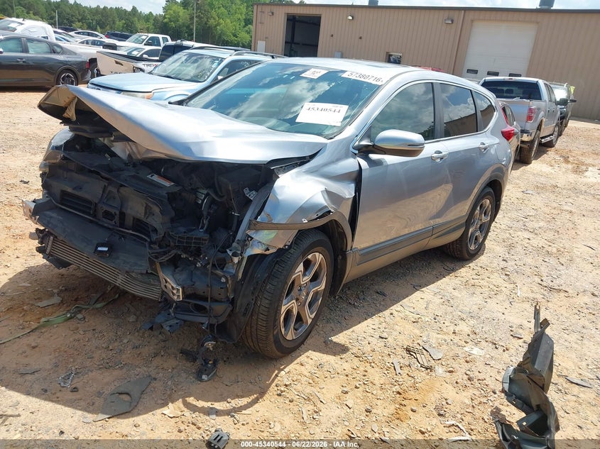 2019 Honda Cr-v VIN 7FARW2H84KE043423 IAAI salvage auction — FRONT END, Salvage (North Carolina), sold $4,550 on 2026-07-20 (photo 2)
