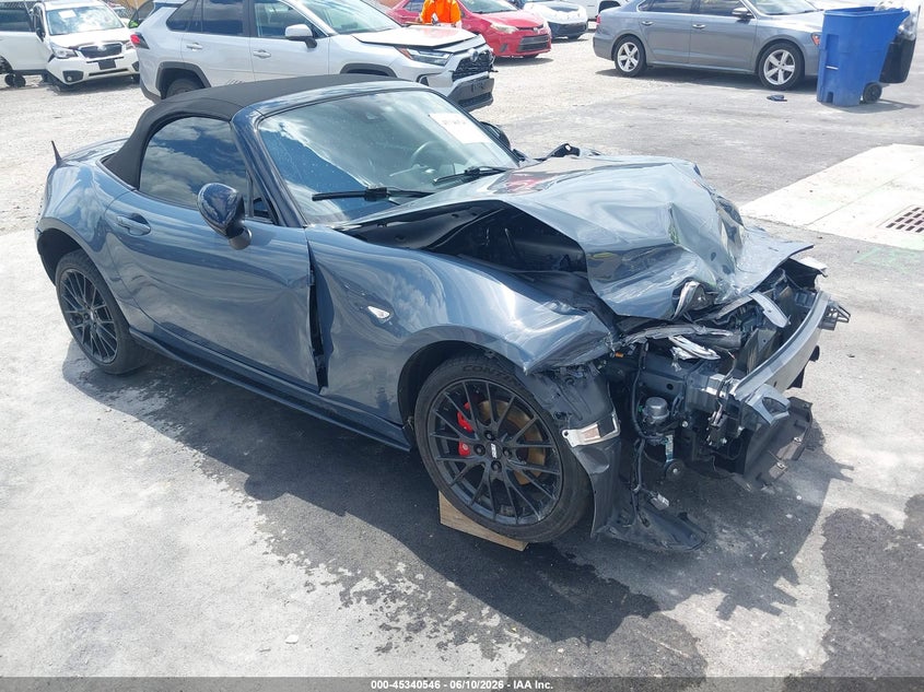 2021 Mazda Mx-5 VIN JM1NDAC78M0454270 IAAI salvage auction — FRONT END, Salvage (Missouri), sold $2,100 on 2026-07-21 (photo 1)