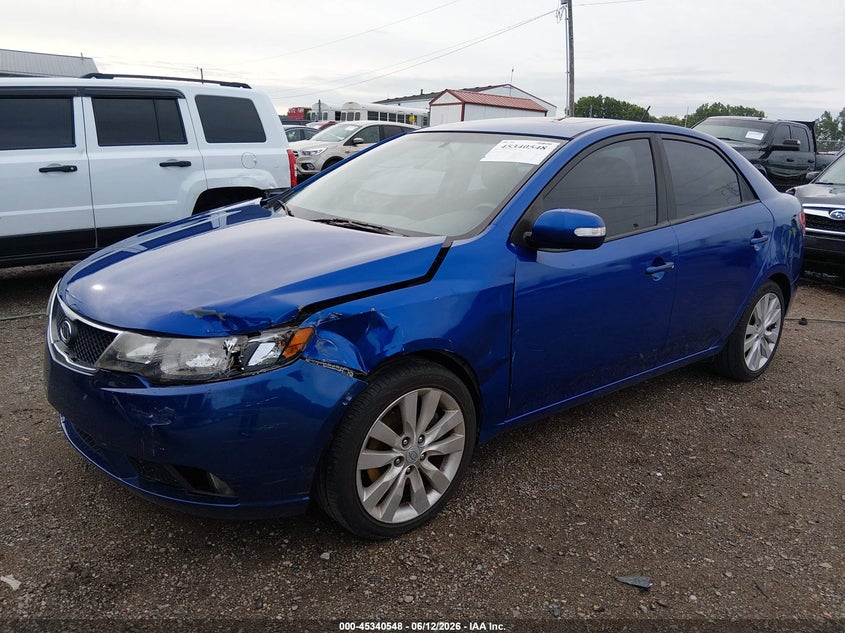 2010 Kia Forte VIN KNAFW4A34A5127070 IAAI salvage auction — LEFT SIDE, Clear (Indiana), sold $625 on 2026-07-12 (photo 2)