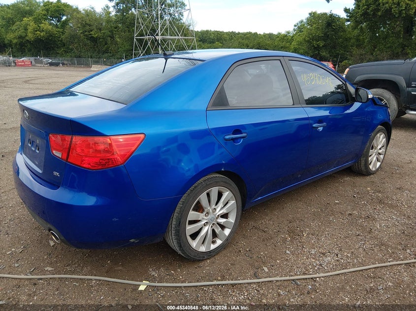 2010 Kia Forte VIN KNAFW4A34A5127070 IAAI salvage auction — LEFT SIDE, Clear (Indiana), sold $625 on 2026-07-12 (photo 4)