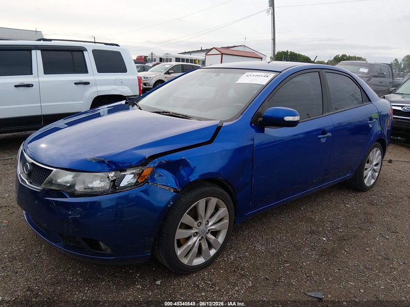 2010 Kia Forte VIN KNAFW4A34A5127070 IAAI salvage auction — LEFT SIDE, Clear (Indiana), sold $625 on 2026-07-12 (photo 6)