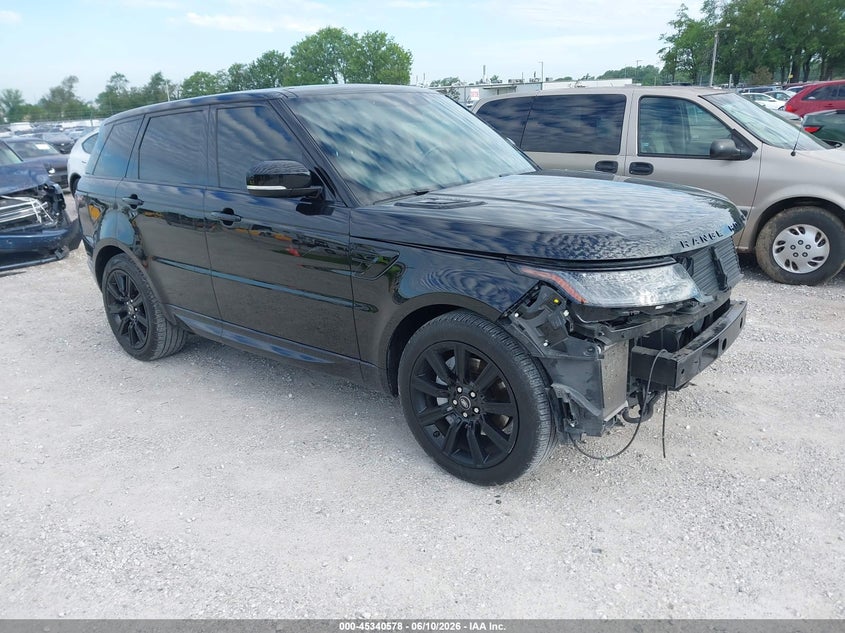 2022 Land rover Range rover sport VIN SALWR2SU4NA214513 IAAI salvage auction — FRONT END, Salvage (Missouri), sold $20,500 on 2026-07-13 (photo 1)