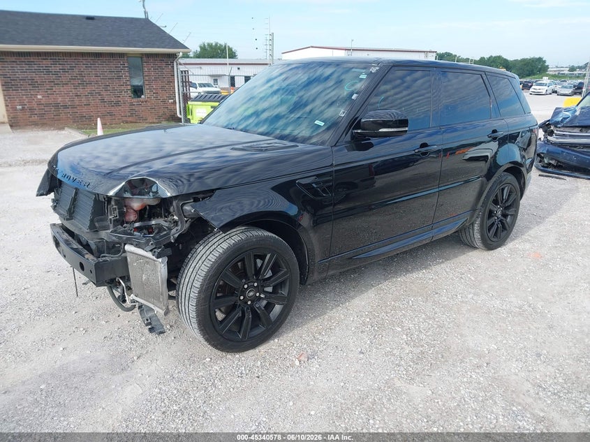 2022 Land rover Range rover sport VIN SALWR2SU4NA214513 IAAI salvage auction — FRONT END, Salvage (Missouri), sold $20,500 on 2026-07-13 (photo 2)