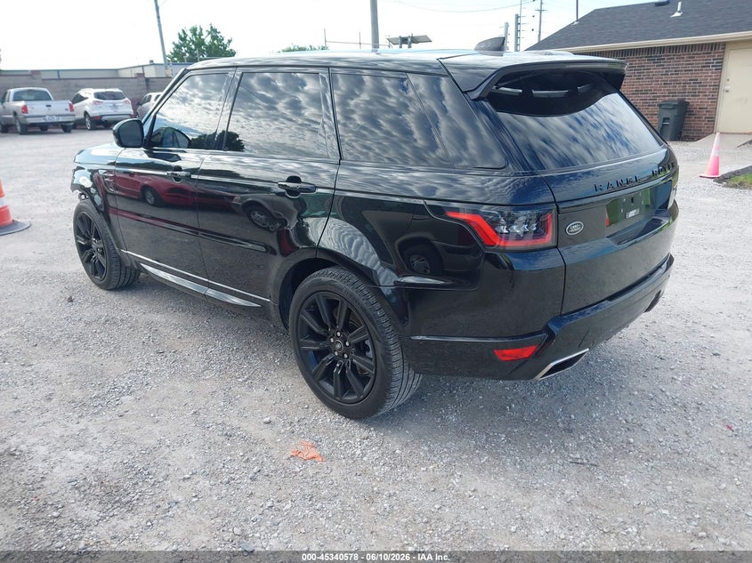 2022 Land rover Range rover sport VIN SALWR2SU4NA214513 IAAI salvage auction — FRONT END, Salvage (Missouri), sold $20,500 on 2026-07-13 (photo 3)