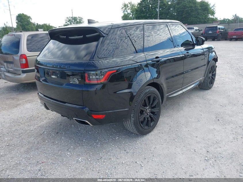 2022 Land rover Range rover sport VIN SALWR2SU4NA214513 IAAI salvage auction — FRONT END, Salvage (Missouri), sold $20,500 on 2026-07-13 (photo 4)