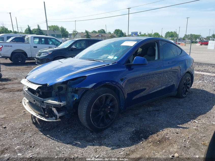 2021 Tesla Model y VIN 5YJYGDEE8MF265301 IAAI salvage auction — FRONT END, Mv-907A (New York), sold $9,250 on 2026-07-16 (photo 2)