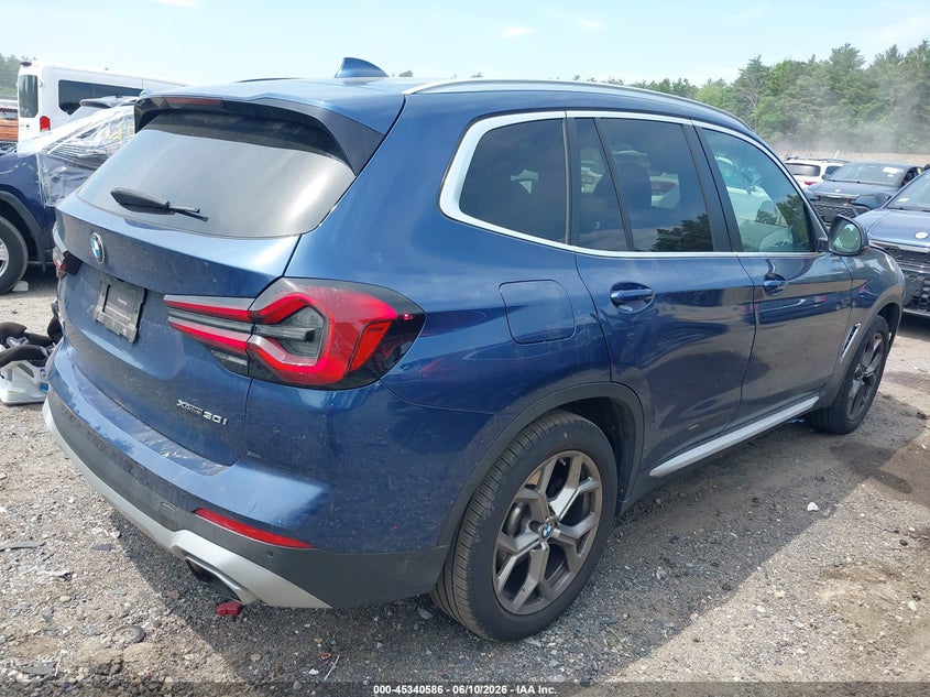 2022 BMW X3 VIN 5UX53DP01N9K41450 IAAI salvage auction — LEFT SIDE, Salvage (Massachusetts), sold $12,200 on 2026-07-10 (photo 4)