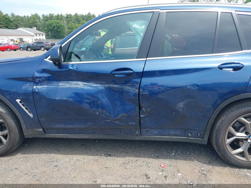 2022 BMW X3 VIN 5UX53DP01N9K41450 IAAI salvage auction — LEFT SIDE, Salvage (Massachusetts), sold $12,200 on 2026-07-10 (photo 6)