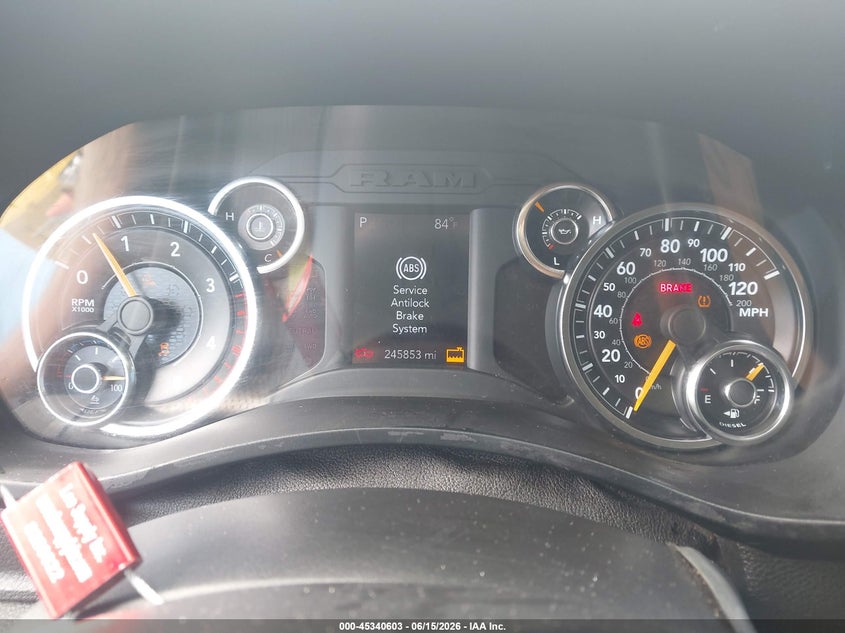 2019 Ram 2500 VIN 3C6UR5DL9KG620912 IAAI salvage auction — WATER/FLOOD, Salvage Title, sold $6,700 on 2026-07-29 (photo 7)