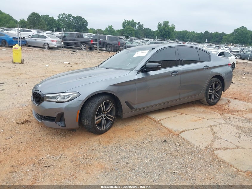 2021 BMW 5er VIN WBA73BJ05MCG15213 IAAI salvage auction — FRONT & REAR, Salvage Title, sold $17,300 on 2026-07-30 (photo 2)