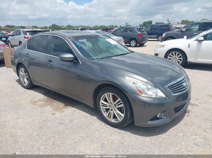 2013 Infiniti G37 VIN JN1CV6AP7DM723147 IAAI salvage auction — REAR END, Original (Texas), sold $475 on 2026-07-22 (photo 1)