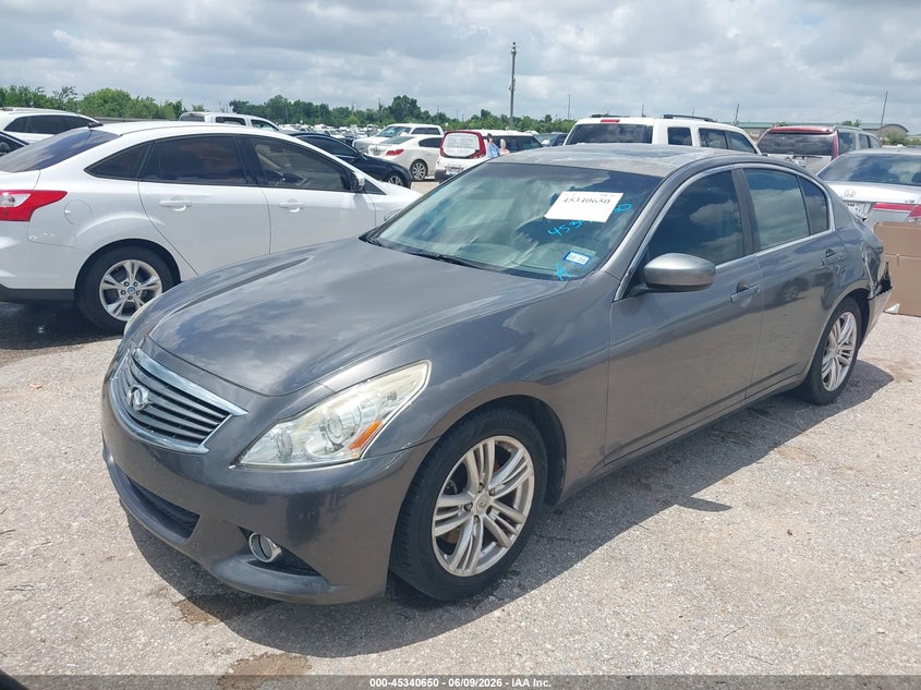 2013 Infiniti G37 VIN JN1CV6AP7DM723147 IAAI salvage auction — REAR END, Original (Texas), sold $475 on 2026-07-22 (photo 2)