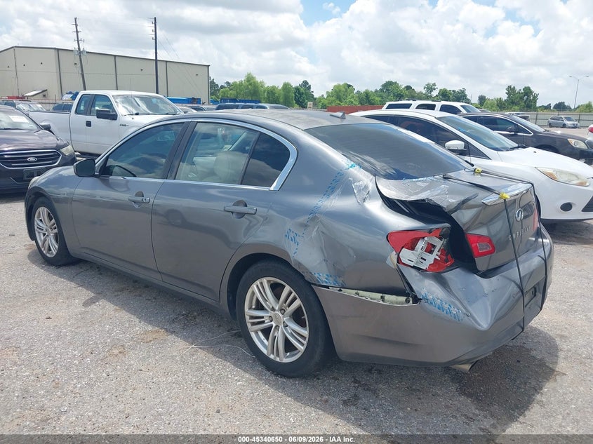 2013 Infiniti G37 VIN JN1CV6AP7DM723147 IAAI salvage auction — REAR END, Original (Texas), sold $475 on 2026-07-22 (photo 3)